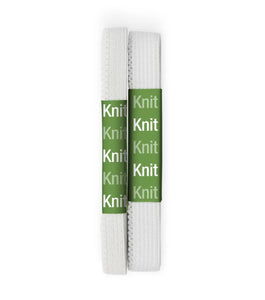 White Knit Lingerie Elastic, 2 rolls/pack -- Ref. 9324W -- by Drittz®