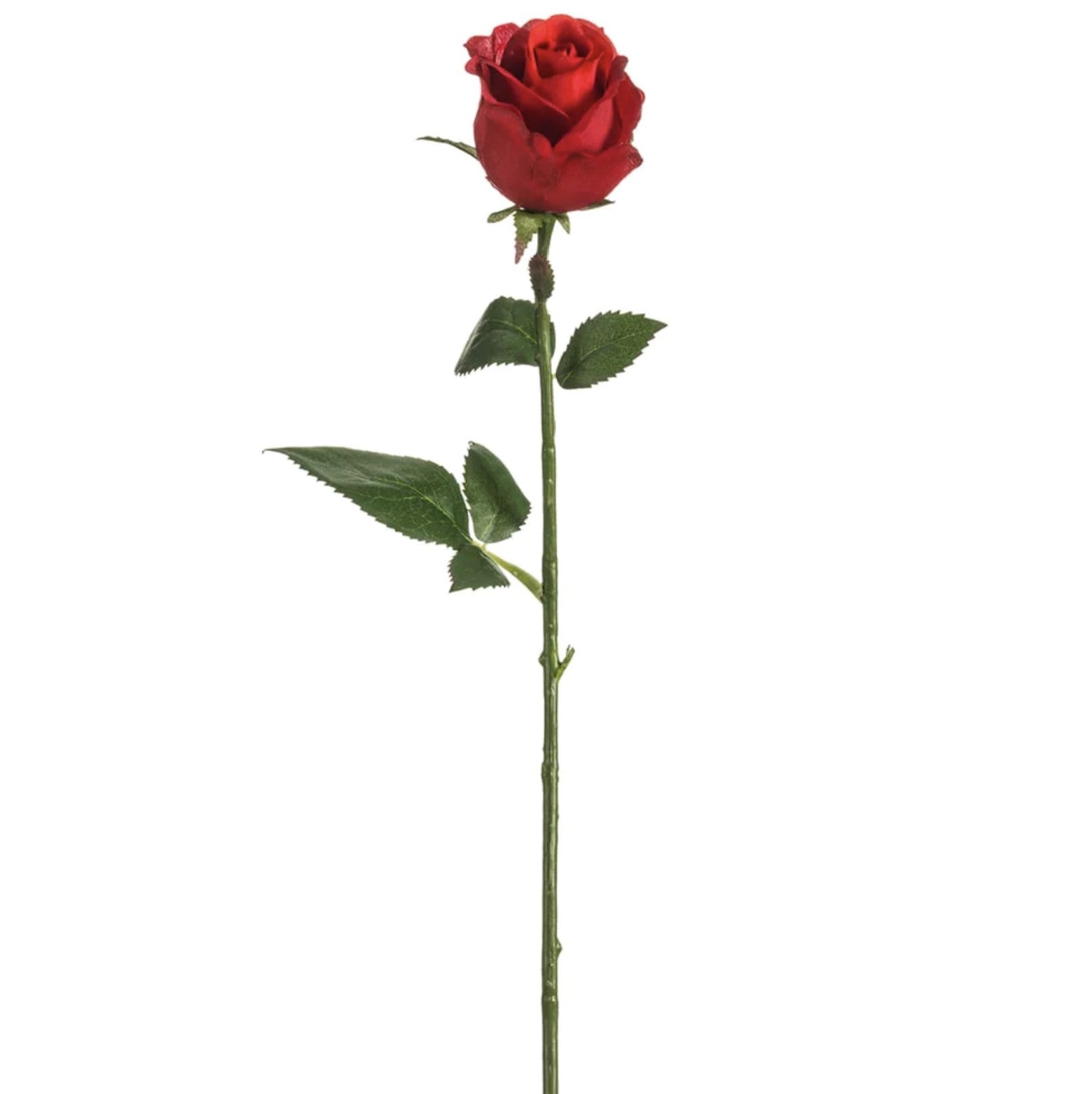 17.5 in --- Red Color - Rose Bud Spray Artificial Flower