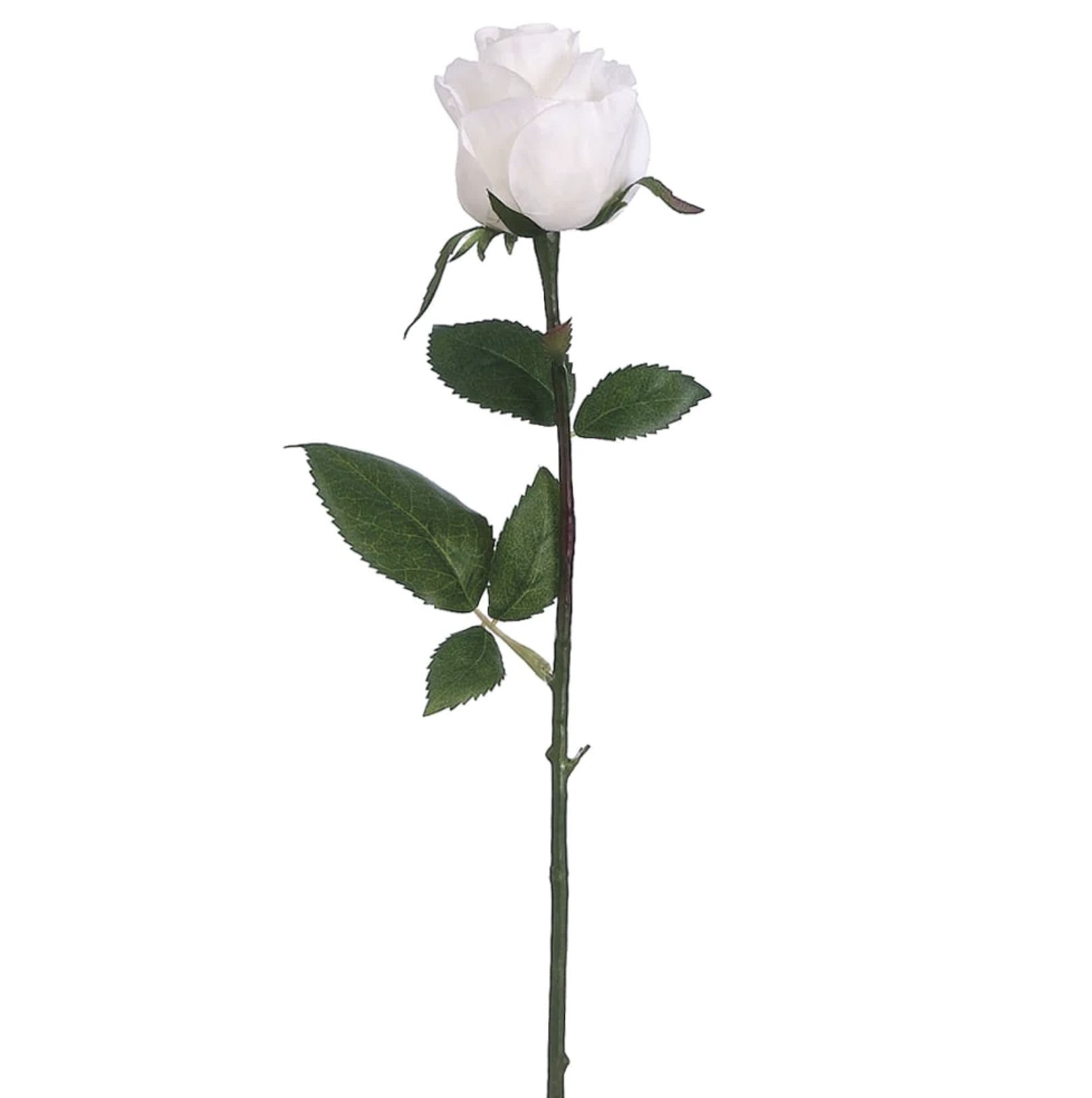 17.5 in --- White Color --- Rose Bud Spray -- Artificial Flower