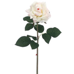 Load image into Gallery viewer, 20.5 in --- Cream / Pink Color --- Silk Real Touch Rose Spray -- Artificial Flower
