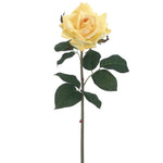 Load image into Gallery viewer, 20.5 in --- Yellow Color --- Silk Real Touch Rose Spray -- Artificial Flower
