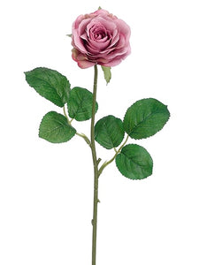 17 in --- Mauve Color - Small Tea Rose Spray Artificial Flower