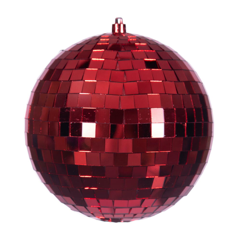 Red --- Mirror Ball Ornament -- Various Sizes by Vickerman®