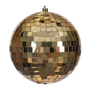 Gold --- Mirror Ball Ornament -- Various Sizes by Vickerman®