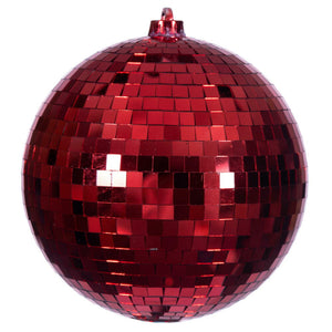 Red --- Mirror Ball Ornament -- Various Sizes by Vickerman®