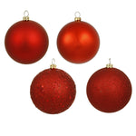 Load image into Gallery viewer, Red --- Ball Ornaments Set --- Assorted Finishes -- Various Sizes by Vickerman®
