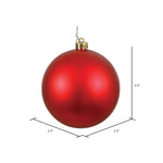 Load image into Gallery viewer, Red --- Matte Finish - Ball Ornament -- Various Sizes by Vickerman®
