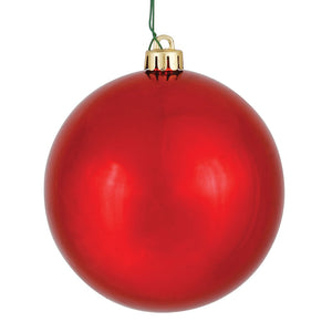 Red --- Shiny Finish - Ball Ornament -- Various Sizes by Vickerman®