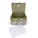 Load image into Gallery viewer, Curved Sewing Basket (Multicolor Retro Design) by DRITZ®
