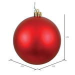 Load image into Gallery viewer, Red --- Shiny Finish - Ball Ornament -- Various Sizes by Vickerman®
