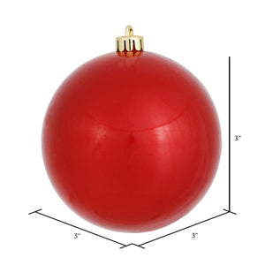 Red --- Candy Finish - Ball Ornament -- Various Sizes by Vickerman®