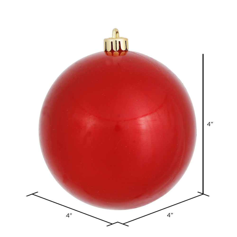 Red --- Candy Finish - Ball Ornament -- Various Sizes by Vickerman®