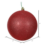 Load image into Gallery viewer, Red --- Glitter Finish - Ball Ornament -- Various Sizes by Vickerman®
