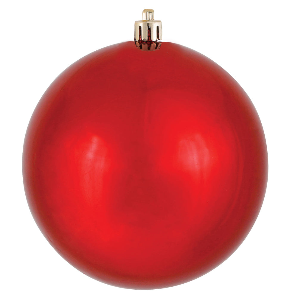 Red --- Shiny Finish - Ball Ornament -- Various Sizes by Vickerman®