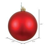 Load image into Gallery viewer, Red --- Matte Finish - Ball Ornament -- Various Sizes by Vickerman®
