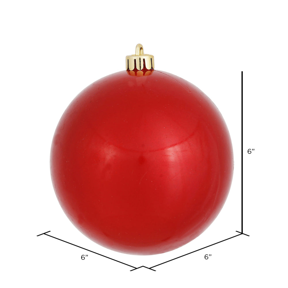 Red --- Candy Finish - Ball Ornament -- Various Sizes by Vickerman®