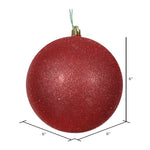 Load image into Gallery viewer, Red --- Glitter Finish - Ball Ornament -- Various Sizes by Vickerman®
