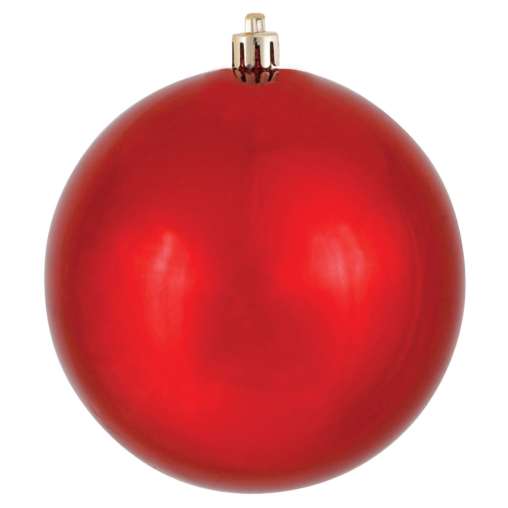 Red --- Shiny Finish - Ball Ornament -- Various Sizes by Vickerman®