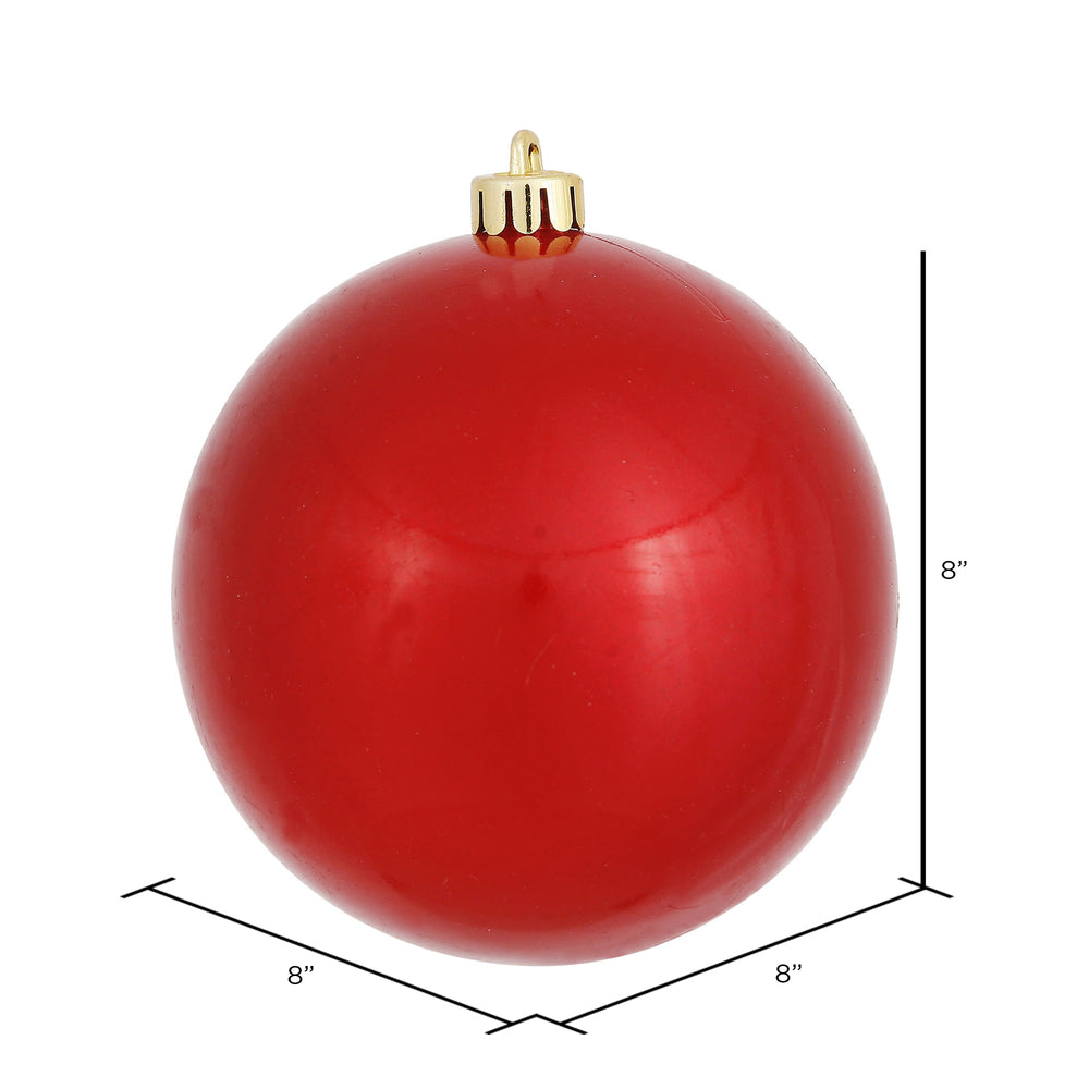 Red --- Candy Finish - Ball Ornament -- Various Sizes by Vickerman®