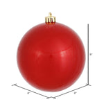 Load image into Gallery viewer, Red --- Candy Finish - Ball Ornament -- Various Sizes by Vickerman®
