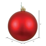 Load image into Gallery viewer, Red --- Matte Finish - Ball Ornament -- Various Sizes by Vickerman®
