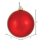 Load image into Gallery viewer, Red --- Shiny Finish - Ball Ornament -- Various Sizes by Vickerman®
