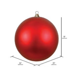 Load image into Gallery viewer, Red --- Matte Finish - Ball Ornament -- Various Sizes by Vickerman®
