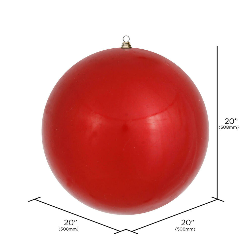 Red --- Candy Finish - Ball Ornament -- Various Sizes by Vickerman®