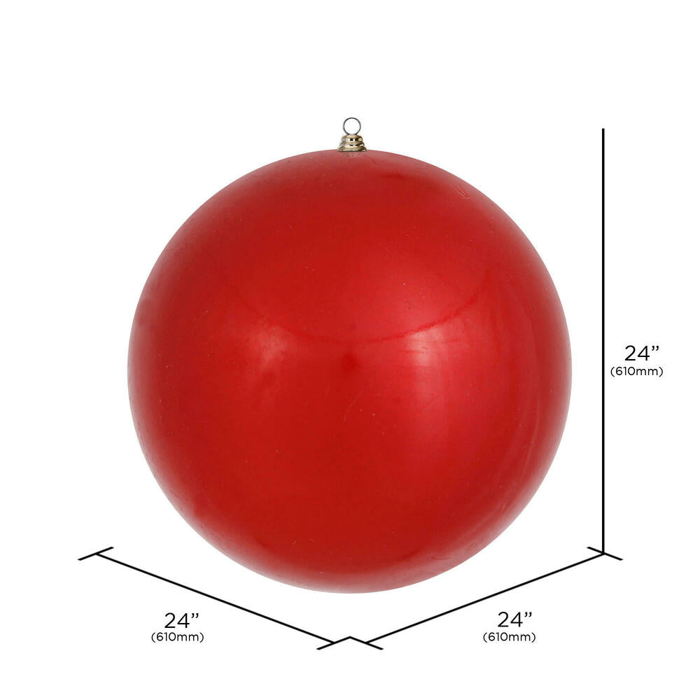 Red --- Candy Finish - Ball Ornament -- Various Sizes by Vickerman®