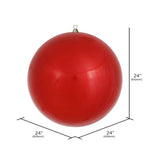 Load image into Gallery viewer, Red --- Candy Finish - Ball Ornament -- Various Sizes by Vickerman®
