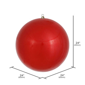 Red --- Candy Finish - Ball Ornament -- Various Sizes by Vickerman®