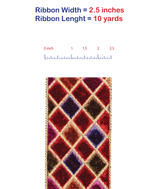 Load image into Gallery viewer, 10 yards --- 2.5 inch -- Diamond Velvet (Wine) Jewel Deluxe Wired Edge - Christmas Ribbon
