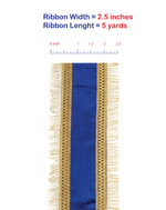 Load image into Gallery viewer, 5 yards --- 2 ½ inch -- Royal Color -- Plush Velvet Regal Trimming Fringe Deluxe Overlay Wired Edge - Christmas Ribbon
