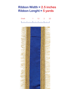 5 yards --- 2 ½ inch -- Royal Color -- Plush Velvet Regal Trimming Fringe Deluxe Overlay Wired Edge - Christmas Ribbon