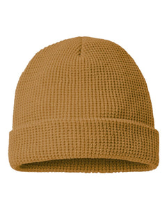 Adjustable Cuffed Beanie --- Camel