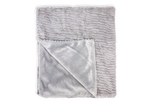 Load image into Gallery viewer, Ridge Plush Baby Blanket -- 30 x 36 in - Grey Color
