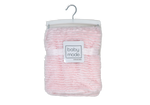 Load image into Gallery viewer, Ridge Plush Baby Blanket -- 30 x 36 in - Pink Color
