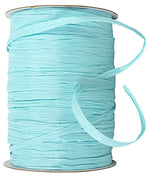 Load image into Gallery viewer, Premium - Matte Finish Raffia Ribbon --- 1/4in x 100 yards --- Robins Egg Blue Color
