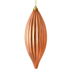 Load image into Gallery viewer, 8" -- Matte &amp; Shiny - Drilled Line Finial Christmas Ornaments — Various Colors -- 4 Pack by Vickerman®
