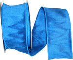 Load image into Gallery viewer, Full roll of Florist Basics Royal Dupioni Supreme Wired Edge Ribbon measuring 2½ inches by 20 yards, ideal for Christmas trees, garlands, floral arrangements, and decorative bows.
