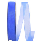 Load image into Gallery viewer, Chiffon Mono Sheer Ribbon -- Royal Color --- Various Sizes
