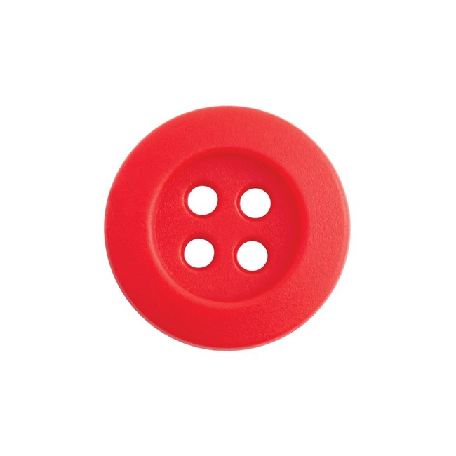 Rubber Shirt Buttons -- Size: 20L / 12.5mm -- Red Color – Blanks for ...