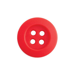 Rubber Shirt Buttons -- Size: 20L / 12.5mm -- Red Color