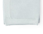 Load image into Gallery viewer, Knit Baby Blanket (with border) - 100% Cotton - 30 x 40 in, Blue Color
