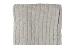 Load image into Gallery viewer, Cable Knit Sherpa Baby Blanket -- 30 x 36 in - Grey Color
