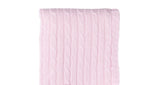 Load image into Gallery viewer, Cable Knit Sherpa Baby Blanket -- 30 x 36 in - Pink Color
