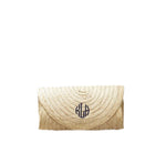 Load image into Gallery viewer, Palm Leaf Rounded Clutch - Natural
