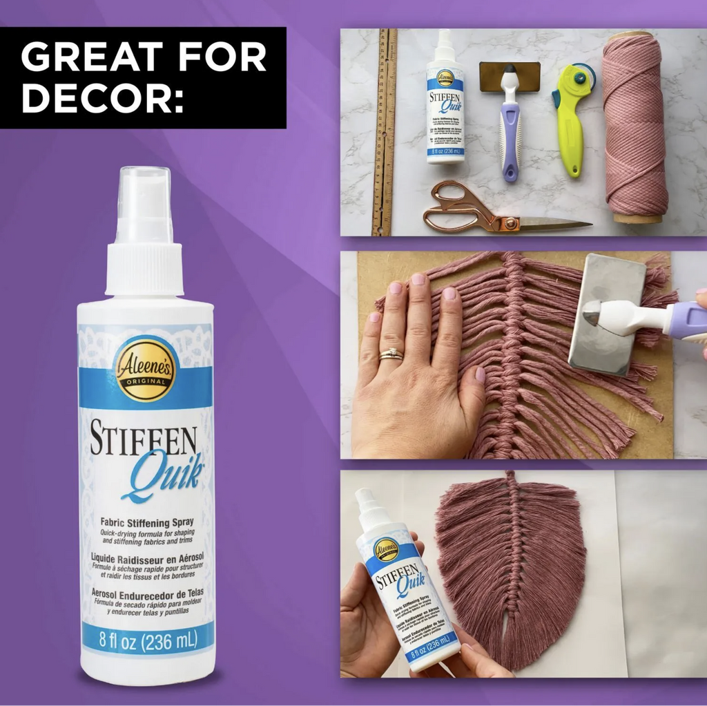 StiffenQuik, Fabric Stiffening Spray, 8 fl. Oz., Aleene's® Blanks