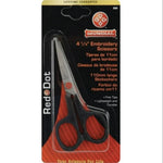 Load image into Gallery viewer, 4 1/4&quot; --- Light-weight - Red Dot Embroidery Scissors, Black Color by Mundial®
