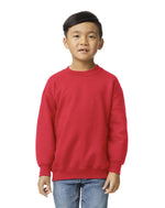 Load image into Gallery viewer, Heavy Blend Crewneck -- Youth Sweatshirt -- Red Color
